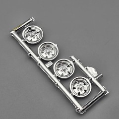 AMT 1/25 1971 71 Ford Mustang Mach 1 Parts Kitbash Chrome Wheels