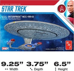 AMT Star Trek USS Enterprise NCC-1701-D Model New!