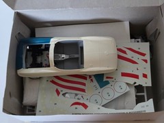 Revell Austin Powers Corvette Convertible 1:25 Model Partially Assembled