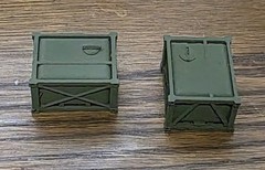 One 1/87 HO scale Sixcon potable water container, olive drab