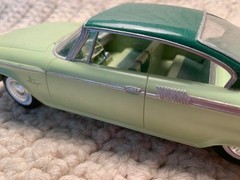 Lot Of 2 Vintage Johan 1961 Rare Green Mopar Car Models Plymouth & Dodge Coupes