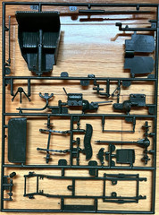Vintage Model Car Chrome Parts Lot Sprues Trees Original Bags AMT MPC Monogram