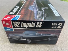 62 CHEVROLET IMPALA SS AMT Plastic Model Kit 8209 1/25 Two Partially Built Kits