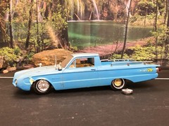 Vintage Built, Modified & Customized Plastic Model Kit 1962 FORD RANCHERO PICKUP