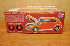 AMT ’40 FORD SEDAN GASSER 1/25 SCALE MODEL KIT build: stock, street rod or drag