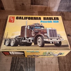 Vintage AMT California Hauler Peterbilt 359 Partially Built 1/25th T500 Read