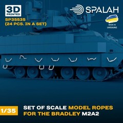 SPALAH 35535 1/35 Set of scale models “Ropes for the Bradley M2A2”, (24 pcs.)