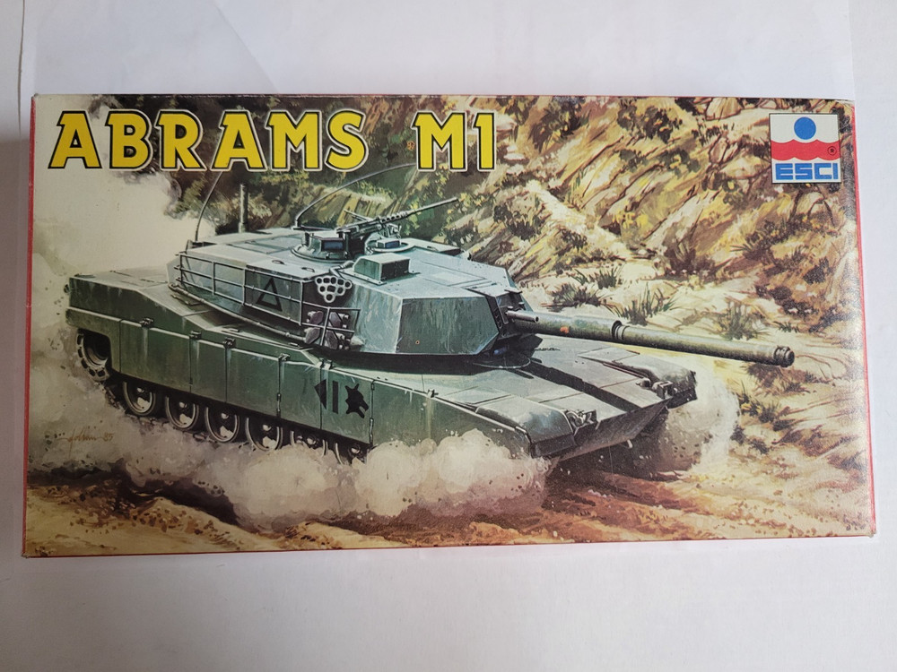 1-72 armor model kits ESCI M1 Abrams Tank Kit #8070, OOP