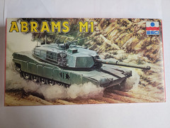1-72 armor model kits ESCI M1 Abrams Tank Kit #8070, OOP