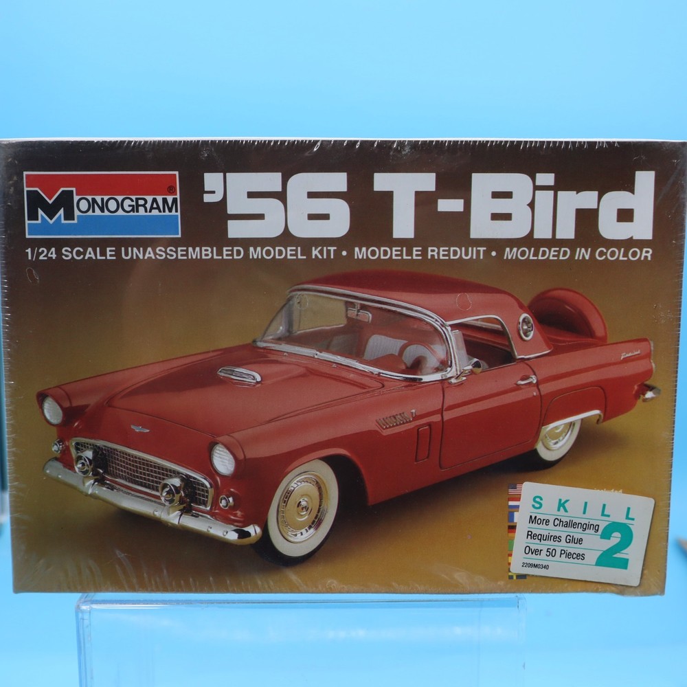 Vintage 1982 Monogram 1:24 ’56 T-Bird Thunderbird Sealed Model Kit #2289 NIB