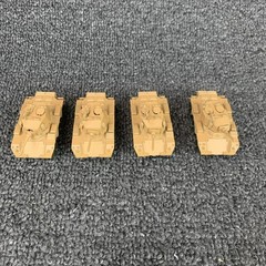 Lot of 9 Roco WW II HO Scale Military Vehicles Saladin Anti-aircraft APC