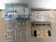 L@@K! **RARE **SEALED-BAG *ORIGINAL VINTAGE AMT COUGAR FUNNY CAR KIT **COMPLETE!