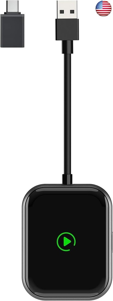 Wireless CarPlay & Android Auto Adapter ? 2-in-1 Plug & Play Solution,