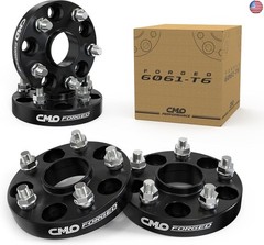 Customadeonly Wheel Spacers 5×115, Black Hubcentric (1″ Thick 4pcs) Center Bore