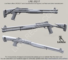 Live Resin 1/35 LRE-35217 M1014 (Benelli M4 Super 90) Tactical Shotgun (1)