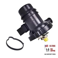 Engine Coolant Thermostat Housing Assembly, Compatible with Buick Black-New