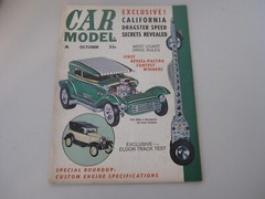 VINTAGE CAR MODEL MAGAZINE OCTOBER 1963 ~RARE LARGE SIZE ISSUE~
