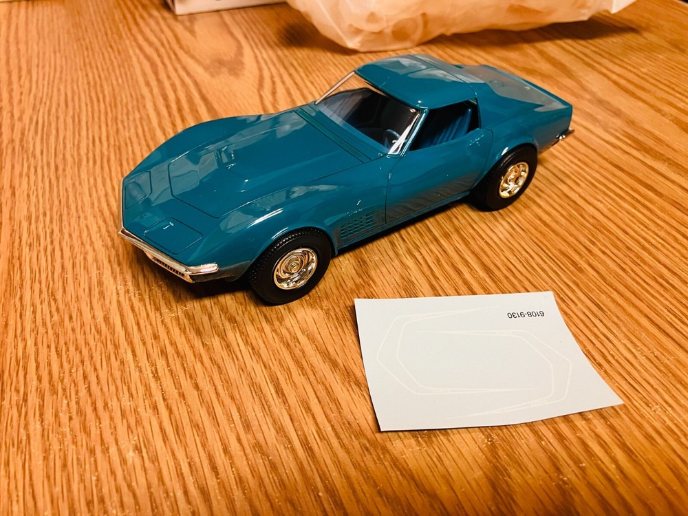 AMT ERTL #6878 1970 CHEVY CORVETTE LT-1 in Blue 1/25 Dealer Promo NEW UNUSED