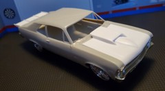 Resin Rear Spoiler & Stinger Hood Combo for ’72*/69 Nova AMT*/Revell 1/25.