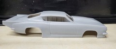 1/24 scale resin 3d printed 1968 Barracuda Pro Mod drag body model slot car