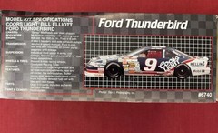 1:25 Bill Elliott Coors Light Ford Thunderbird AMT/ERTL 6740