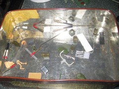 Vintage Monogram Armored Half Tracks, Jeep, AntiTank Gun, Figures lot-1/35 Scale