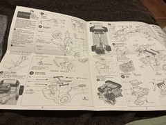 Porsche 928s Model Kit Parts Instructions Only