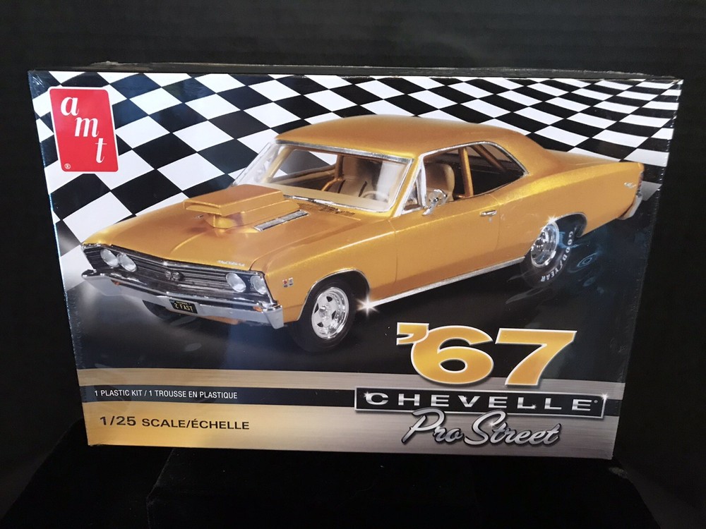 AMT 876M/12 ‘67 CHEVELLE PRO STREET MODEL KIT-NIB-1/25 SCALE