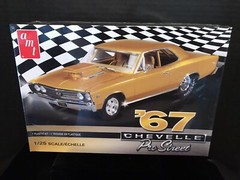 AMT 876M/12 ‘67 CHEVELLE PRO STREET MODEL KIT-NIB-1/25 SCALE