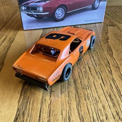 Built Model Car, 1967 Chevy Camaro Vintage Style short track Race Car, 1/25