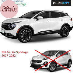 In-Channel Incredibly Durable Rain Guards for Kia Sportage 2023-2026, Original W
