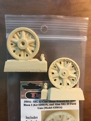 Sig 33 Cast Wheels (2 wheels), Resin TW-35016