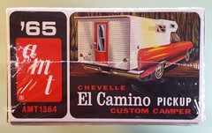 AMT 1965 Chevrolet Chevy El Camino with Camper 1/25 NEW SEALED model kit