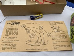 Vintage 1960’s Palmer Plastic Model Kit Ford Lotus Motorized 1/25 Snap Together