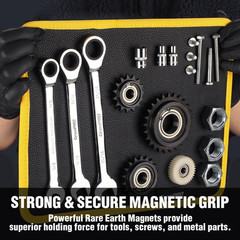 Magnetic Tool Mat 2-Pack, Non-Slip Magnetic Tool Organizer & Telescoping, Heavy-