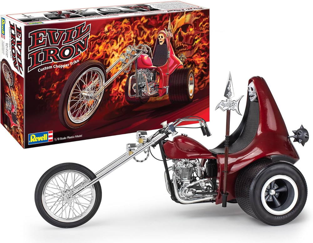 17325 Evil Iron Trike 1:8 Scale 153-Piece Skill Level 5 Model Motorcycle Bike Bu