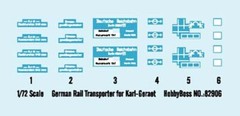 Hobby Boss German Rail Transporter for Karl-Geraet 82906