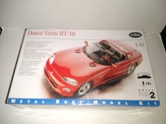 Testors 135 RED DODGE VIPER RT/10 Metal body KIT 1/43 sealed package