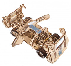 Advanced 970-Piece Wooden Endurance Race Car Model Kit with V8 Engine 1:12 Scale