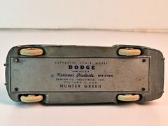National Products Pot Metal 1949 Dodge Promo Car with Base Plate