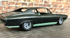 1/24 Scale: 15-inch “Five 5 Slot Mags” Resin Wheels W/ Wide Rear Tires