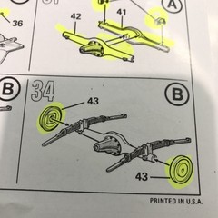55 56 Chevy Bel Air Sedan Detailed CHASSIS W Instructions 1:25 LBR Model Parts