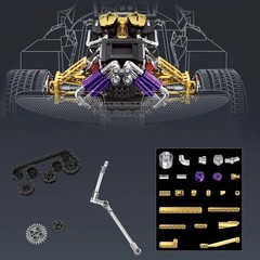 Eikee V12 Engine Model Kit, Build Your Own Set – 1602pcs – Model Y15004