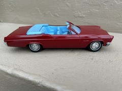 1966 Chevy Impala SS Convertible Dealer Promo Model Car Regal Red Read!