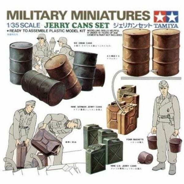 1/35 Scale Tamiya Models JERRY CAN SET KIT Item #35026