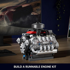 Mini V8 Engine Kits That Runs, Build Your Own Visible Car Motor, Physical Scienc