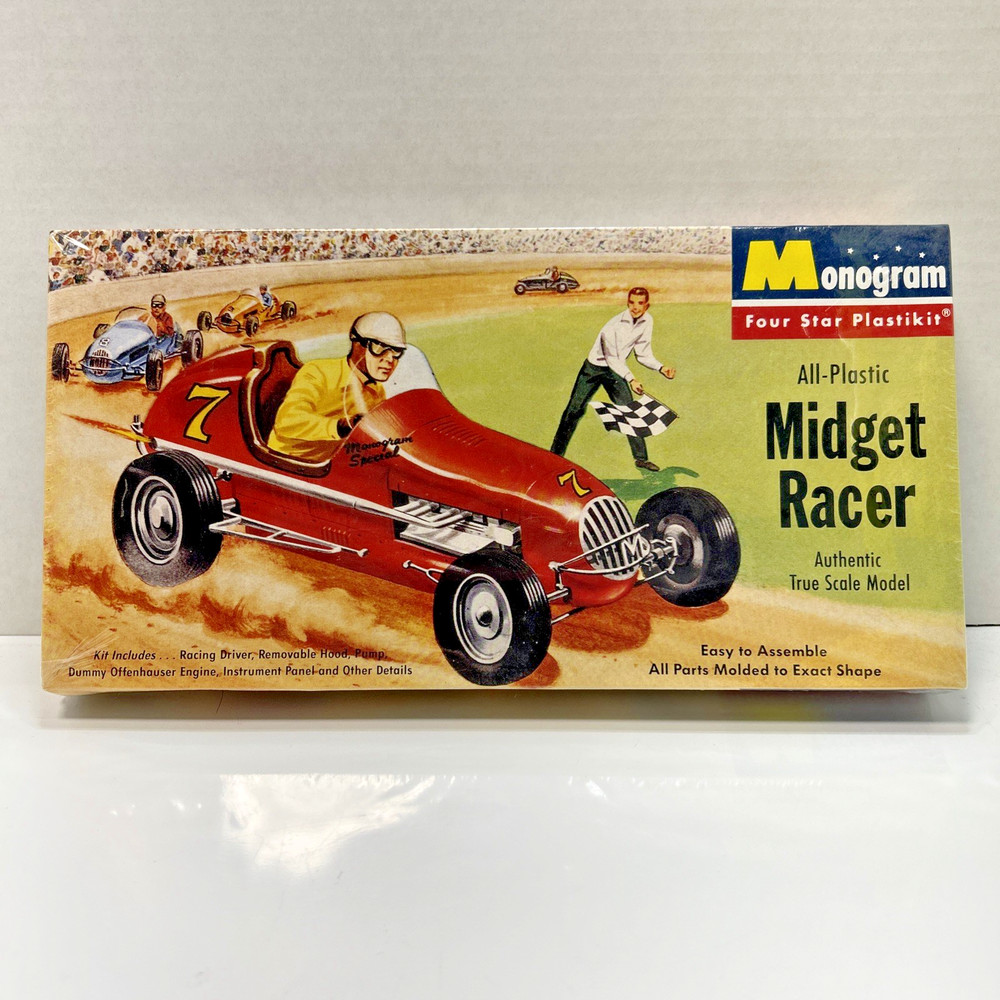 Vintage Monogram Midget Racer Model Kit Collectible Americana 1995 SEALED