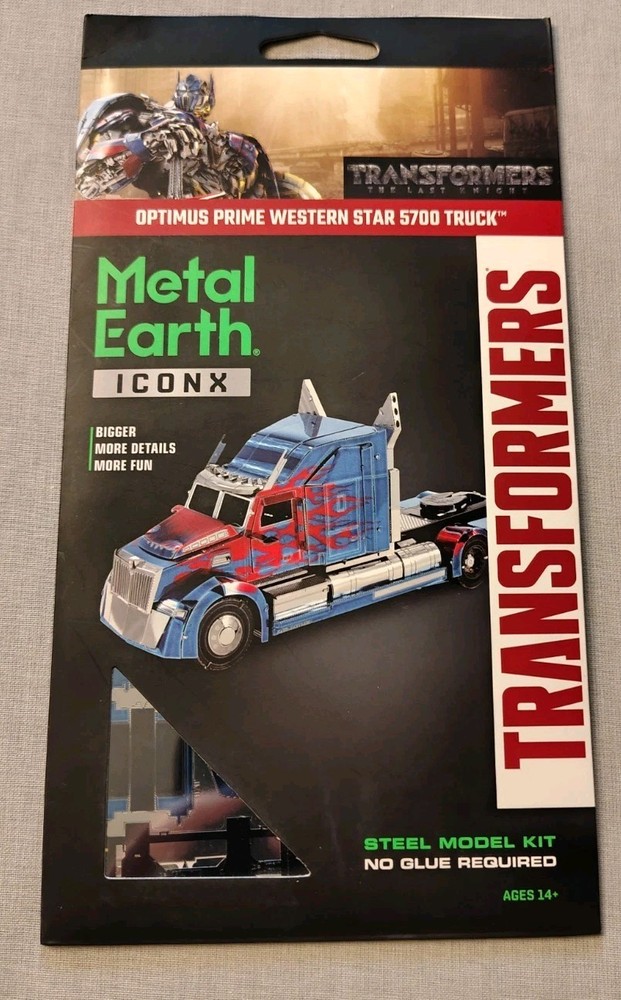 Metal Earth Optimus Prime Western Star 5700 Truck Steel Model Kit Transformers