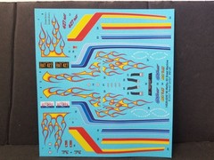 1966 Malibu SS DECAL SHEET from Revell Monogram 1:24 Model Kit 66 DECALS