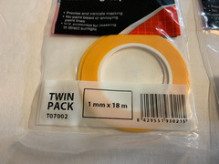 3 Vallejo Masking Tape 1mm 2mm 3mm Twin Packs 36 Meters Each